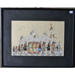 SAN ILDEFONSO WATER COLOR