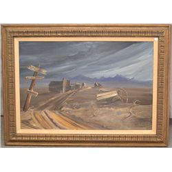 WESTERN OIL PAINTING