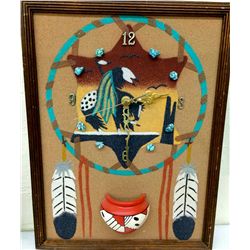 Navajo Sand Painting Clock