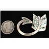 Image 1 : Sterling and Abalone Shell Pin