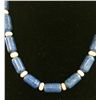 Image 2 : Lapis and Shell Bead Necklace