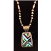 Image 2 : Handmade Sterling and Channel Inlay Necklace