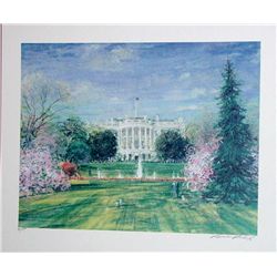 Kamil Kubik, The White House, Signed Serigraph