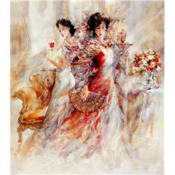 Gary Benfield, La Promenade II, Signed Canvas Print