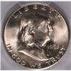 Image 2 : 1951-S FRANKLIN HALF DOLLAR, PCGS MS-65 GEM!