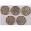 Image 1 : (5) 1925-S BUFFALO NICKEL