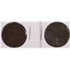 Image 1 : 1809 & 1828 HALF CENTS BOTH WITH ENVIRONMENTAL DAMAGE