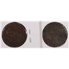 Image 2 : 1809 & 1828 HALF CENTS BOTH WITH ENVIRONMENTAL DAMAGE