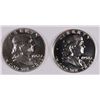 Image 1 : 1958 AND 1962 GEM PROOF FRANKLIN HALF DOLLARS