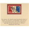 Image 25 : HISTORIC LIBERTY COIN SET: POSTAL COMMEM. SOCIETY, STAMPS AND COIN AS PICTURED