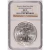 Image 1 : 2013 ( W )  AMERICAN SILVER EAGLE,  NGC MS-70