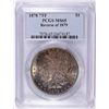 Image 1 : 1878 REVERSE OF 1879 MORGAN SILVER DOLLAR, PCGS MS-65!!