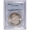 Image 1 : 1880-CC MORGAN DOLLAR PCGS MS62+ WHITE
