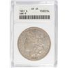 Image 1 : 1901 MORGAN SILVER DOLLAR, ANACS EF/AU-45  VAM 9 NICE!