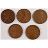 (5) LINCOLN CENTS (09, 10-S, 11-D, 12-D, 12-S)