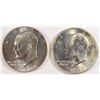 1972-S & 1976-S BU IKE DOLLARS (SILVER)
