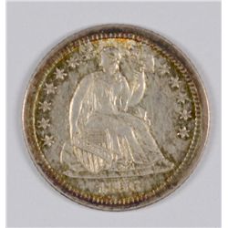 1856-O SEATED HALF DIME MS-63