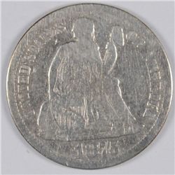 1875-CC SEATED DIME AG/G