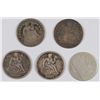 Image 1 : (5) SEATED DIMES (40-O, 56, 57, 73, 87)