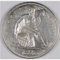 1857-S SEATED HALF DOLLAR MS-62