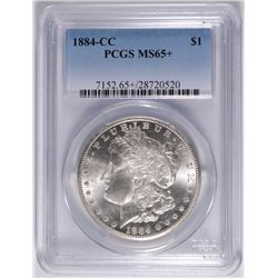 1884-CC MORGAN DOLLAR PCGS MS-65+