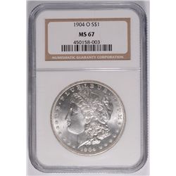 1904-O MORGAN DOLLAR NGC MS-67