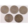Image 2 : (5) 1865 THREE CENT NICKELS