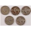 Image 2 : (5) BUFFALO NICKELS (17, 17-D, 17-S, 18, 18-D)