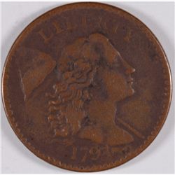 1794 LARGE CENT, HEAD OF 95, VF