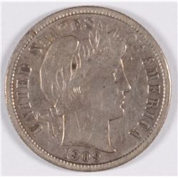 1909-D Barber Dime XF SCARCE!
