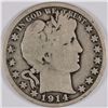 Image 1 : 1914 BARBER HALF DOLLAR, GOOD