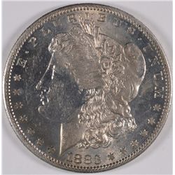 1883-S MORGAN SILVER DOLLAR, MS-61, KEY DATE IN THIS GRADE!