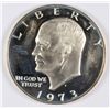 Image 1 : 1973-S SILVER EISENHOWER DOLLAR, CHOICE PROOF, VERY NICE!