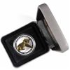 Image 1 : 2012 AUSTRALIAN PERTH MINT 24 KARAT GOLD GILDED ONE OUNCE SILVER KOALA