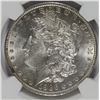 Image 2 : 1886-O MORGAN SILVER DOLLAR, NGC MS-60  WHITE! HARD TO FIND IN THIS GRADE!!