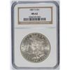 Image 1 : 1887 S MORGAN DOLLAR NGC MS 62 NICE