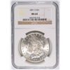 Image 1 : 1891-S MORGAN SILVER DOLLAR, NGC MS-64 BLAST WHITE!