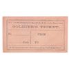 Image 1 : CONFEDERATE STATES OF AMERICA (SOLDIERS TICKET) RARE