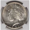 Image 2 : 1921 PEACE DOLLAR NGC MS-62