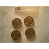 Image 1 : 1928 Buffalo Nickels x4
