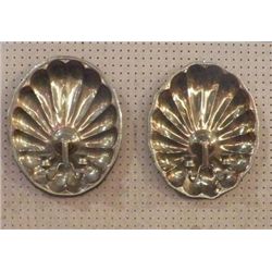 Double Brass Candle Wall Sconces