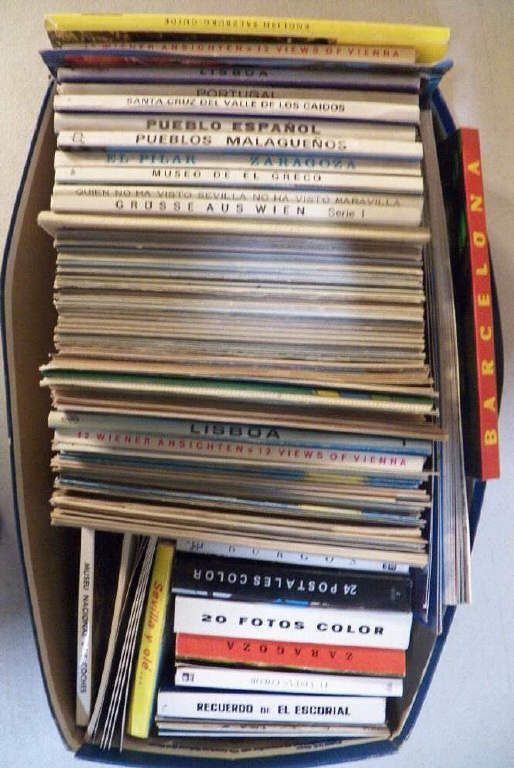Shoebox full Misc. Postcards