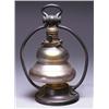 Image 1 : TIFFANY PATINATED BRONZE AND IRIDESCENT 'FAVRILE' GLASS DESK LAMP, the double ogee shade of amber...