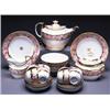 Image 1 : CHAMBERLAIN WORCESTER TEA SERVICE, printed in red and bordered in gilt with bands of roses and le...