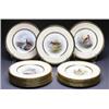 FOURTEEN COALPORT GAME BIRDS PLATES, each painted in colours on the centre by Percy Simpson, sign...