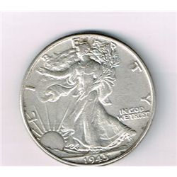 1945 Walking Liberty Half