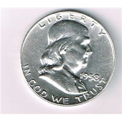 1958-D Franklin Half