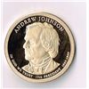 Image 1 : Andrew Johnson Proof Presidental Dollar