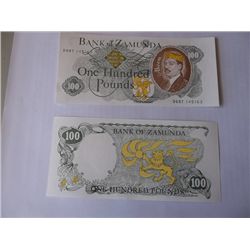  Coming To America  Set of Three Prop 'Bank of Zamunda' Bills