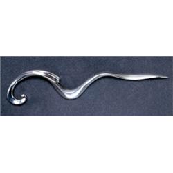 CANADIAN STERLING SILVER BROOCH, formed as a stylized serpent, maker : Maryon Kanteroff...